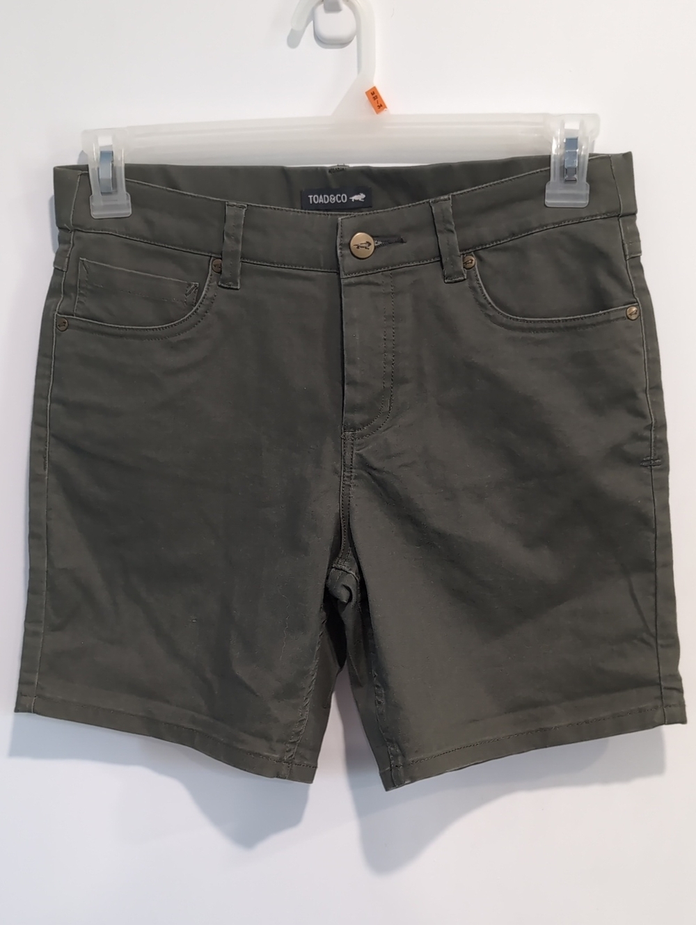 Toad&Co Women's Olive Green Bermuda Shorts
